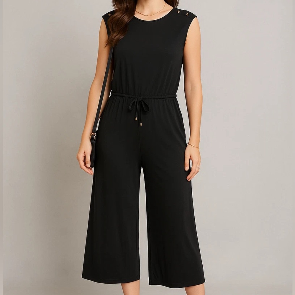 Ralph Lauren Black Sleeveless Jumpsuit